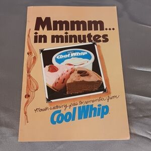 VTG Cool Whip Booklet 1981 Recipe Mmmm... In Minutes 80s Summer Home Kitchen